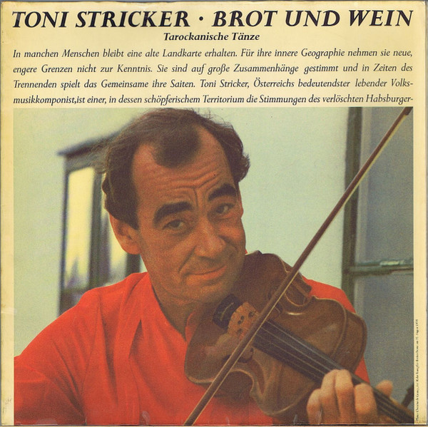 Toni Stricker ‎- Brot Und Wein: Tarockanische Tänze (LP)