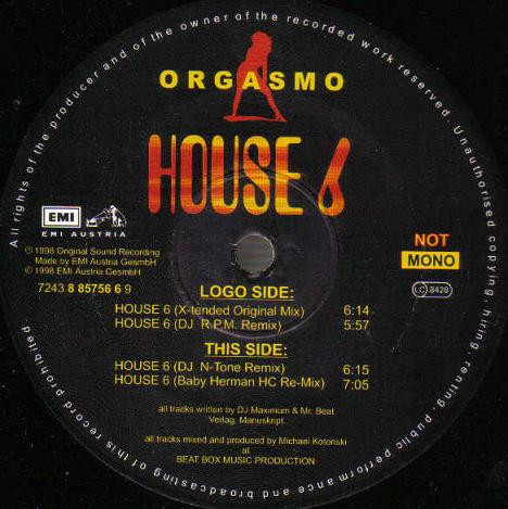 Orgasmo - House 6 (12inch)