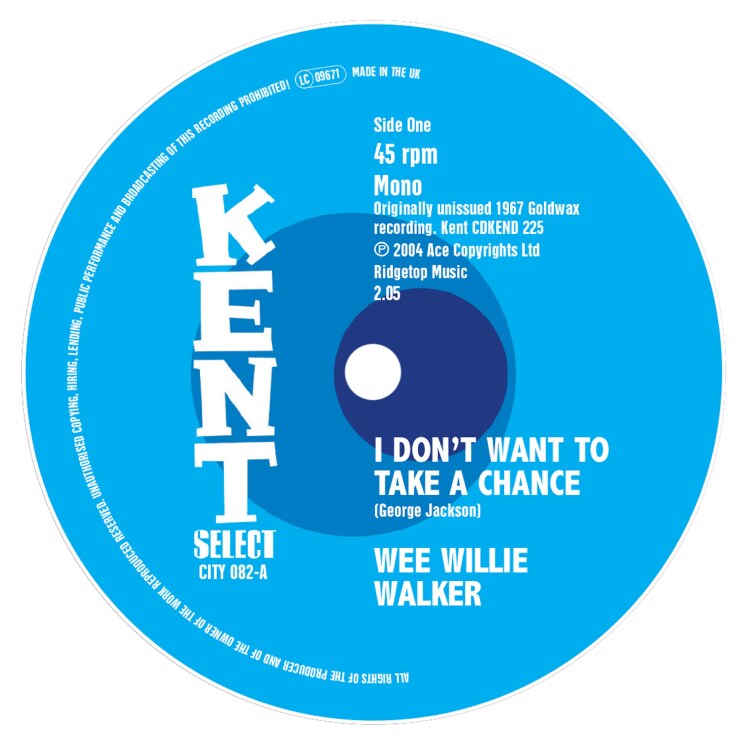 Wee Willie Walker - I Don´t Want To Take A Chance (7inch)