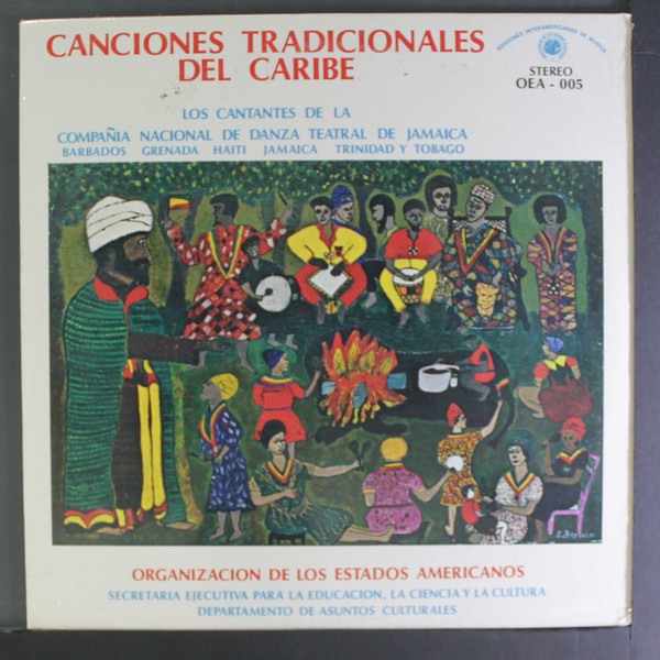Los Cantantes De La Compania Nacional De Danza Teatral De Jamaica - Canciones Tradicionales Del Caribe (LP)